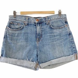 J BRAND High Rise Relaxed Short in Stella Wash - Size 27